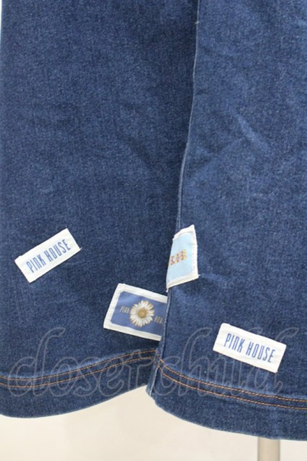 画像3: PINK HOUSE / 裾ワッペンデニムスカート 3(M) インディゴ I-26-02-18-103-LO-SK-SA-ZI (3)