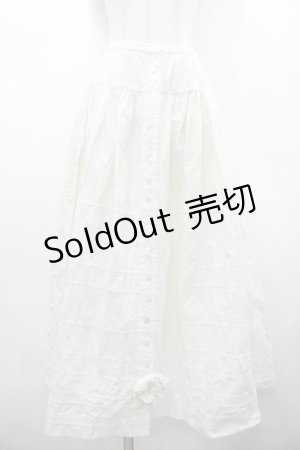 画像: PINK HOUSE / レースライン前開きスカート  アイボリー I-26-02-18-104-LO-SK-SA-ZI