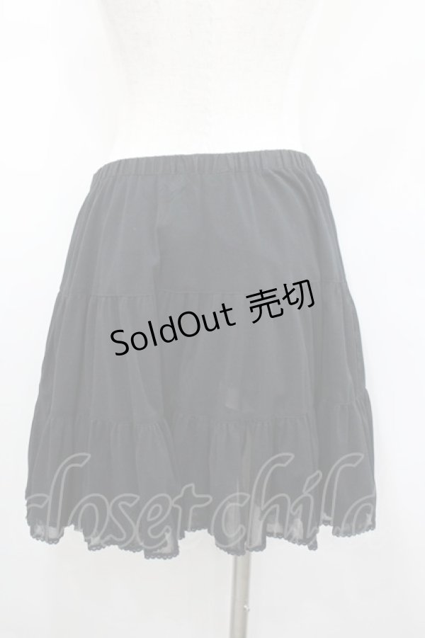 画像3: PINK HOUSE / ミニ丈ペチコート  黒 I-26-02-18-105-LO-SK-SA-ZI (3)