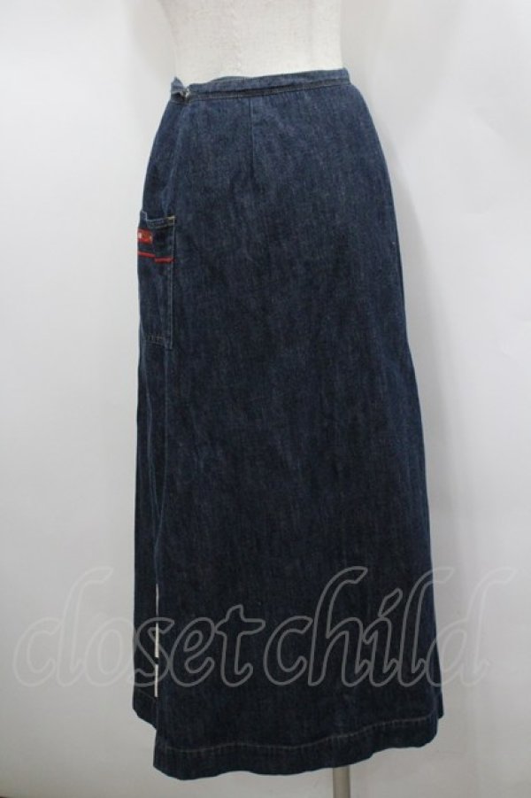 画像3: PINK HOUSE / デニムラップスカート  インディゴ I-26-02-18-108-LO-SK-SA-ZI (3)
