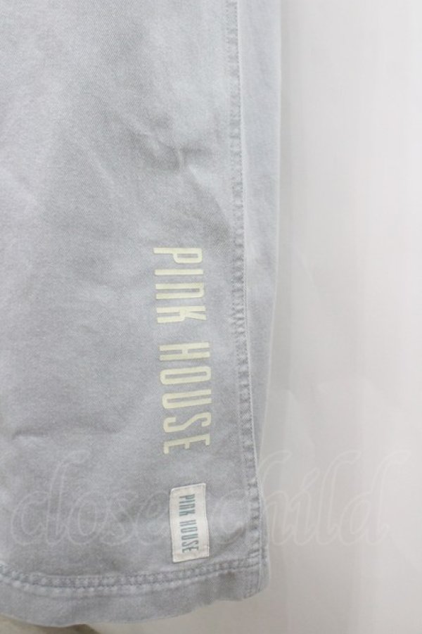 画像2: PINK HOUSE / 裾縦ロゴプリントスカート  サックスデニム I-26-02-18-114-LO-SK-SA-ZI (2)