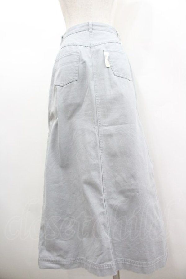 画像3: PINK HOUSE / 裾縦ロゴプリントスカート  サックスデニム I-26-02-18-114-LO-SK-SA-ZI (3)
