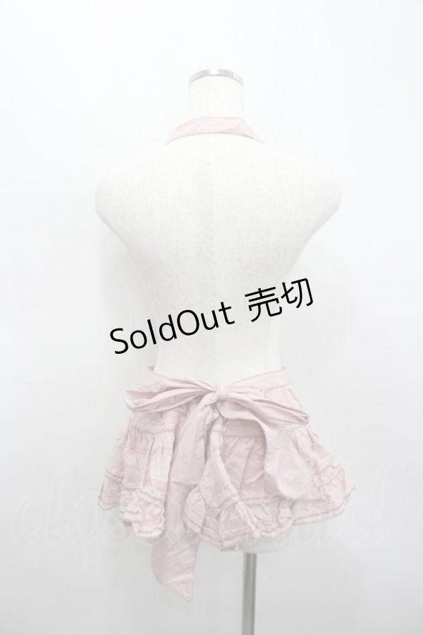 画像3: WONDERFUL WORLD / ギンガムチェックミニエプロン  ピンク I-26-02-18-122-LO-ZA-SA-ZI (3)