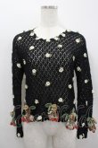 画像1: WONDERFUL WORLD / 苺ニットモチーフプルオーバー  ブラック I-26-02-18-014-LO-TO-SA-ZI (1)