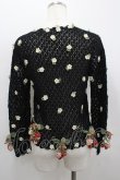 画像3: WONDERFUL WORLD / 苺ニットモチーフプルオーバー  ブラック I-26-02-18-014-LO-TO-SA-ZI (3)