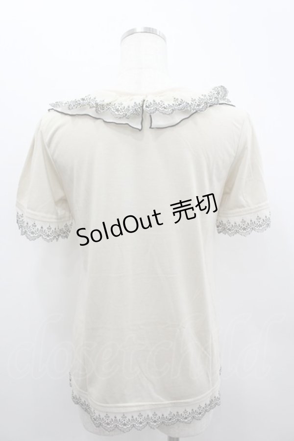 画像3: axes femme / 袖蝶モチーフインナーPO  アイボリー I-26-02-18-017-AX-TO-SA-ZI (3)