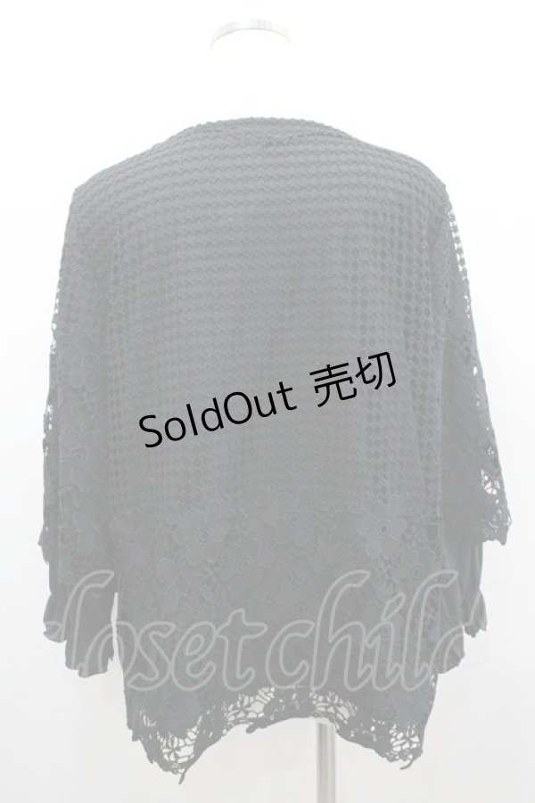 画像3: axes femme / ケミカルレース重ねPO XL 黒 I-26-02-18-022-AX-TO-SA-ZI (3)