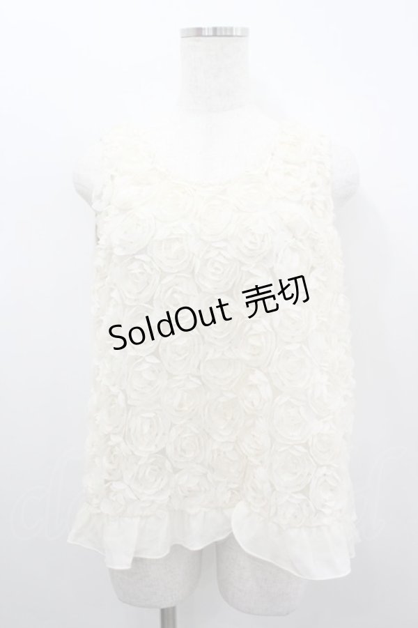 画像1: axes femme POETIQUE / フラワータンク M キナリ I-26-02-18-003-AX-TO-SA-ZI (1)