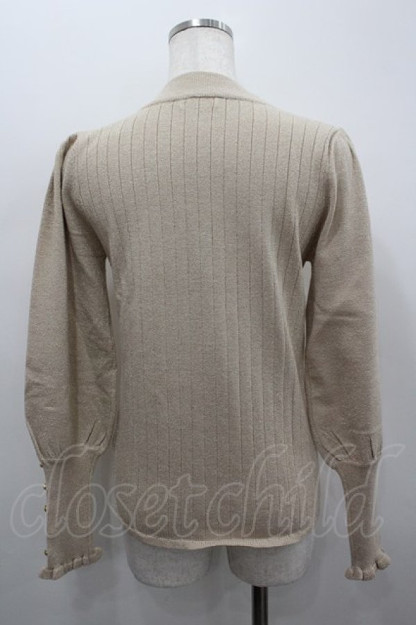 画像3: axes femme / ビジューニットインナープルオーバー  アイボリー I-26-02-18-027-AX-TO-SA-ZI (3)