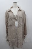 画像1: axes femme / シアー素材シャツ M ベージュ I-26-02-18-029-AX-BL-SA-ZI (1)
