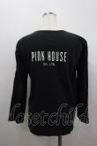 画像3: PINK HOUSE / 背中・袖ロゴpt長袖Tシャツ  ブラック I-26-02-18-031-LO-TS-SA-ZI (3)