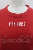 画像2: PINK HOUSE / 胸元&背中ロゴptプルオーバー  レッド I-26-02-18-032-LO-TO-SA-ZI (2)