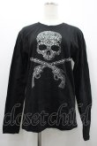 画像1: GOTHPUNKその他(買取対象外) / スカルカットソー M 黒Ｘシルバー I-26-02-20-033-GO-TO-SA-ZI (1)