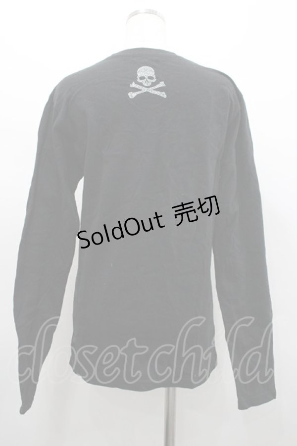 画像2: GOTHPUNKその他(買取対象外) / スカルカットソー M 黒Ｘシルバー I-26-02-20-033-GO-TO-SA-ZI (2)