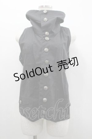 画像: PUTUMAYO / ストライプベスト  黒Ｘ青 I-26-02-20-035-PT-JA-SA-ZI