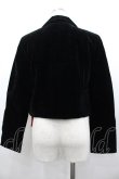 画像2: MARBLE / ブローチ付き別珍ジャケット  黒 I-26-02-20-044-GO-BL-SA-ZI (2)