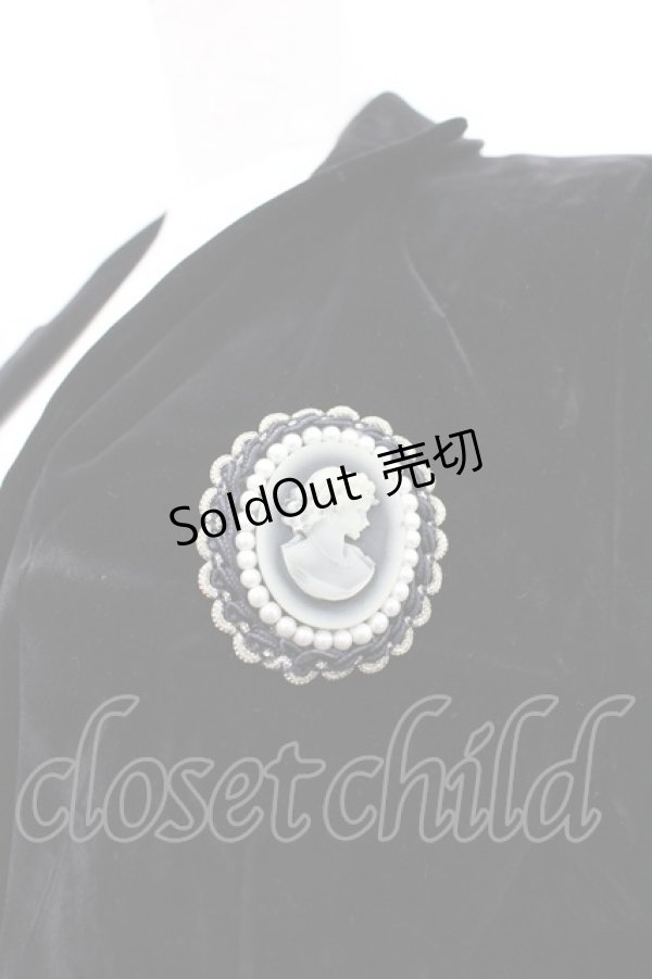 画像3: MARBLE / ブローチ付き別珍ジャケット  黒 I-26-02-20-044-GO-BL-SA-ZI (3)