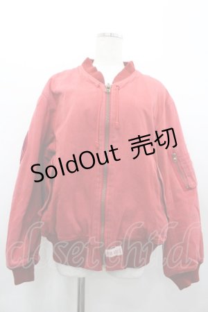 画像: PINK HOUSE / 袖ワッペンブルゾン  レッド I-26-02-20-045-LO-CO-SA-ZI