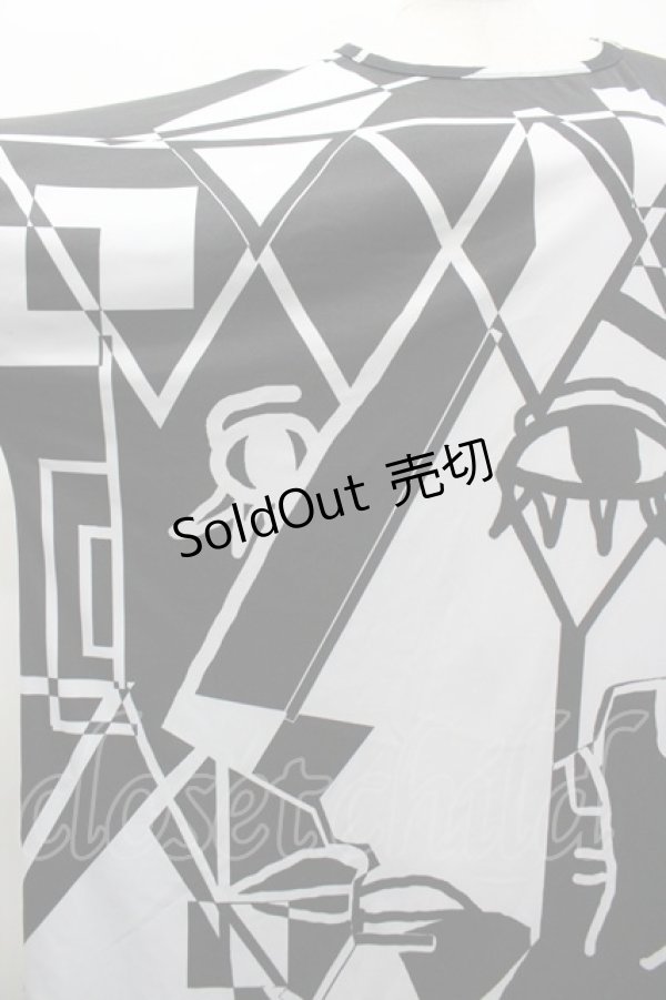 画像3: ankoROCK / 絵画BIG TEE  黒Ｘ白 I-26-02-20-047-PU-TO-SA-ZI (3)