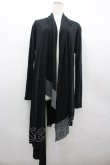 画像1: BPN FOR MEN / アシンメトリーカーディガン M ブラック I-26-02-20-048-GO-TO-SA-ZI (1)