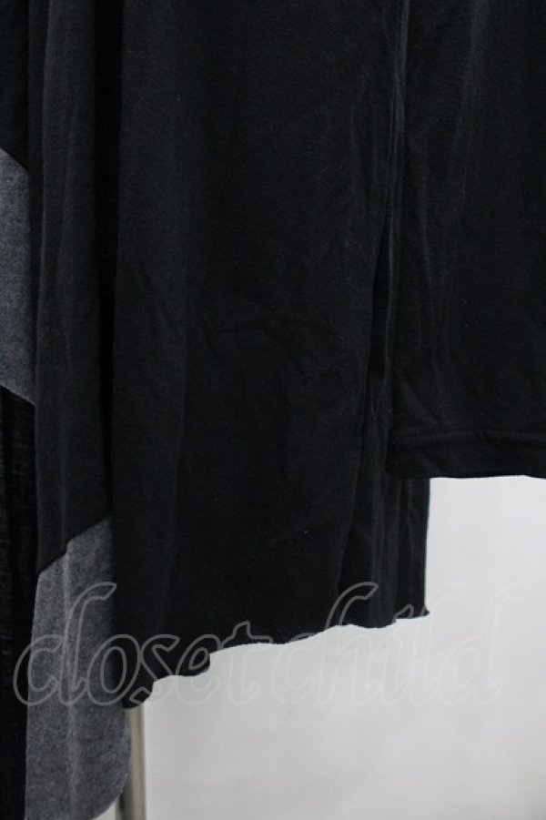 画像3: BPN FOR MEN / アシンメトリーカーディガン M ブラック I-26-02-20-048-GO-TO-SA-ZI (3)