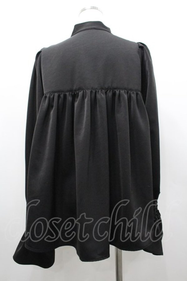 画像2: Riu / リボンタイ長袖ブラウス  黒 I-26-02-20-005-LO-BL-SA-ZI (2)