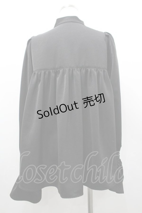 画像2: Riu / リボンタイ長袖ブラウス  黒 I-26-02-20-005-LO-BL-SA-ZI (2)