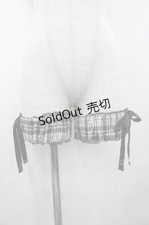 画像4: ALGONQUINS / ボレロ付キャミワンピース  黒Ｘ白チェック I-26-02-20-056-AL-OP-SA-ZI (4)