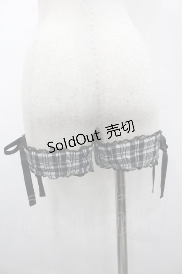 画像5: ALGONQUINS / ボレロ付キャミワンピース  黒Ｘ白チェック I-26-02-20-056-AL-OP-SA-ZI (5)