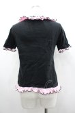 画像2: PUTUMAYO / TEAプリント半袖カットソー  黒Ｘピンク I-26-02-20-006-PT-TO-SA-ZI (2)
