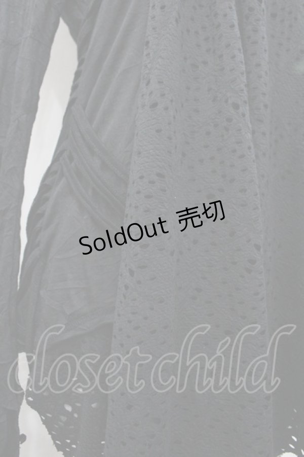 画像3: DARK RED  RUM / ロングスリーブハイネックトップス  ブラック I-26-02-20-059-HN-TO-SA-ZI (3)