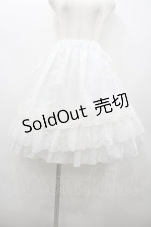 画像: MR corset / レースロングスカート  白 I-26-02-20-067-PU-SK-SA-ZI
