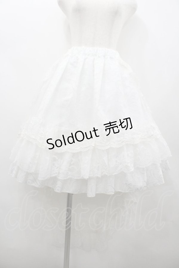 画像1: MR corset / レースロングスカート  白 I-26-02-20-067-PU-SK-SA-ZI (1)