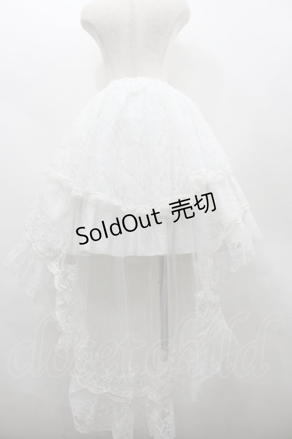 画像2: MR corset / レースロングスカート  白 I-26-02-20-067-PU-SK-SA-ZI (2)