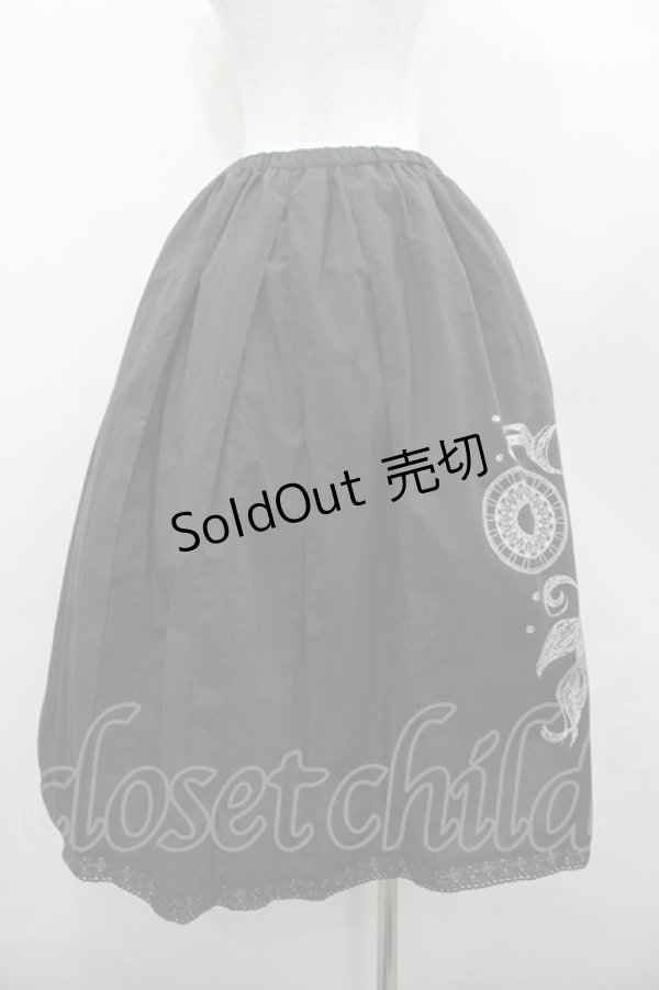 画像2: gouk (kikou) / 市松リボンの袴スカート  黒Ｘ紫 I-26-02-20-068-0-SK-SA-ZI (2)