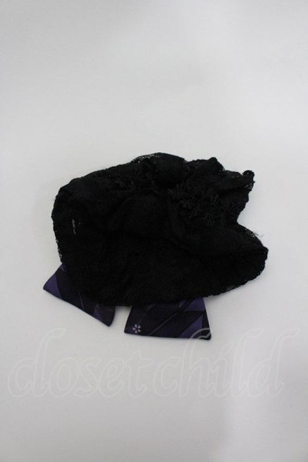 画像5: gouk (kikou) / 市松リボンの袴スカート  黒Ｘ紫 I-26-02-20-068-0-SK-SA-ZI (5)