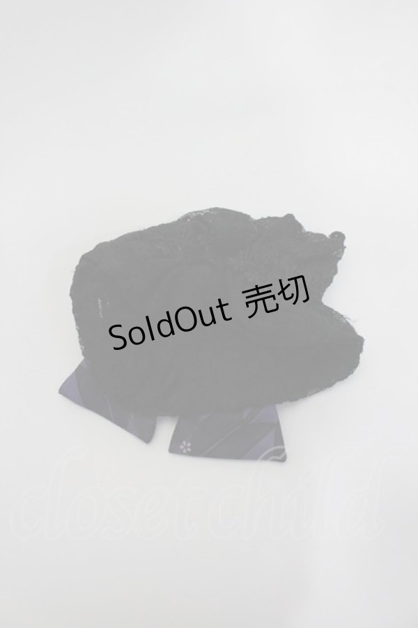 画像5: gouk (kikou) / 市松リボンの袴スカート  黒Ｘ紫 I-26-02-20-068-0-SK-SA-ZI (5)