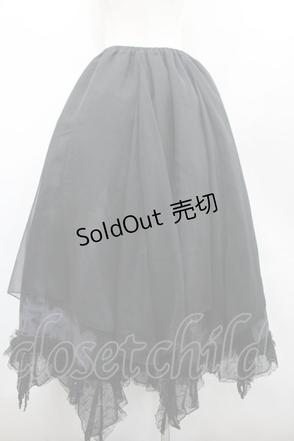 画像2: h.NAOTO / ゴシック建築ptスカート  ブラック I-26-02-20-069-HN-SK-SA-ZI (2)