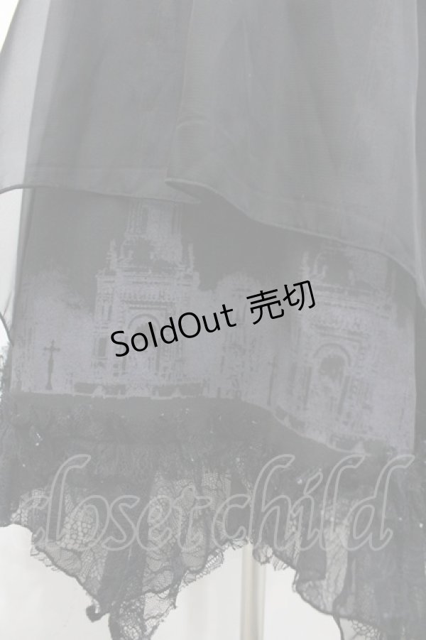 画像3: h.NAOTO / ゴシック建築ptスカート  ブラック I-26-02-20-069-HN-SK-SA-ZI (3)