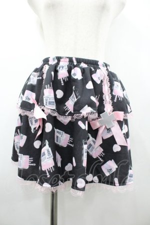 画像: ACDC RAG / おてあてスカート  黒Ｘピンク I-26-02-20-072-PU-SK-SA-ZI