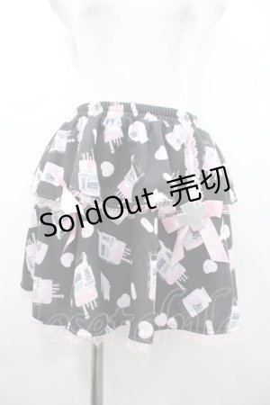 画像: ACDC RAG / おてあてスカート  黒Ｘピンク I-26-02-20-072-PU-SK-SA-ZI