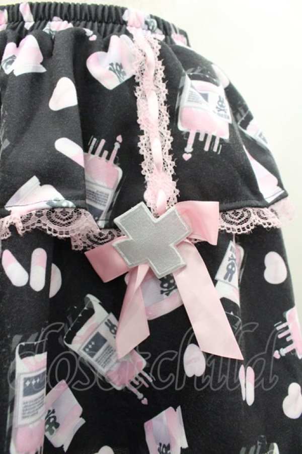 画像3: ACDC RAG / おてあてスカート  黒Ｘピンク I-26-02-20-072-PU-SK-SA-ZI (3)