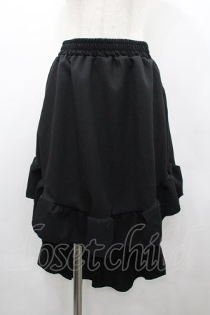 画像: MARBLE / フリル燕尾スカート  黒 I-26-02-20-077-GO-SK-SA-ZI