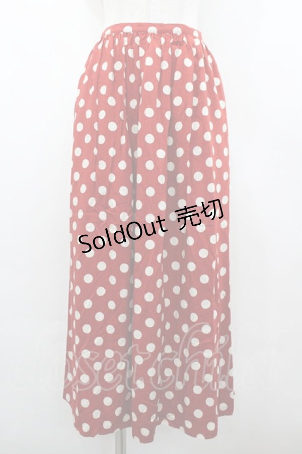 画像1: PINK HOUSE / ドットスカート  赤Ｘ白 I-26-02-20-078-LO-SK-SA-ZI (1)