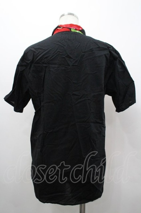 画像2: MILKBOY / APPLE SHIRTS  ブラック×レッド I-26-02-20-009-MB-BL-SA-ZI (2)