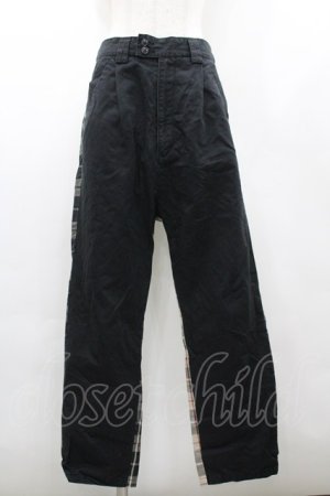 画像: Candy Stripper / チェック切替パンツ M ブラック I-26-02-20-090-PU-PA-SA-ZI