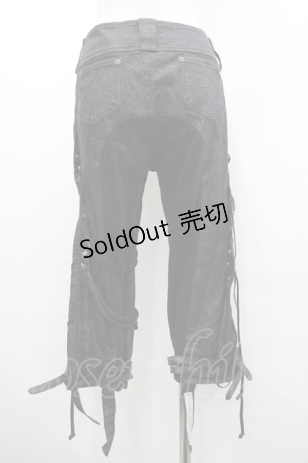 画像2: alice auaa / デニムパンツ五分丈パンツ 1 ブラック I-26-02-20-094-AA-PA-SA-ZI (2)