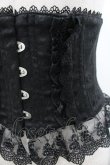 画像3: ATELIER PIERROT / Frill Short Corset コルセット  黒 I-26-02-20-098-EL-TO-SA-ZI (3)