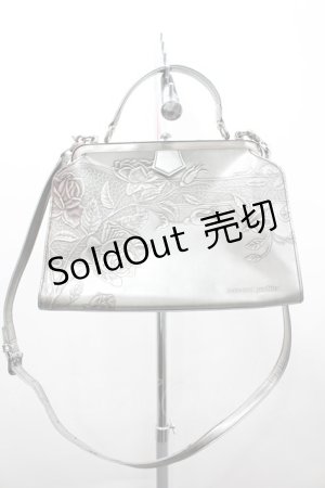 画像: Jean Paul GAULTIER / ニューローズがま口ドクターバッグ  シルバー I-26-02-20-101-GO-BG-SA-ZI