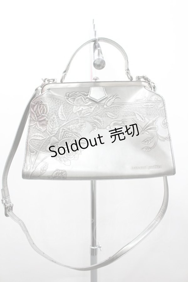 画像1: Jean Paul GAULTIER / ニューローズがま口ドクターバッグ  シルバー I-26-02-20-101-GO-BG-SA-ZI (1)